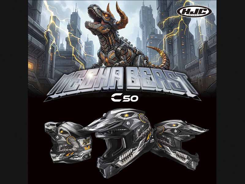 Mecha Beast es la nueva y brutal gráfica del casco HJC C50