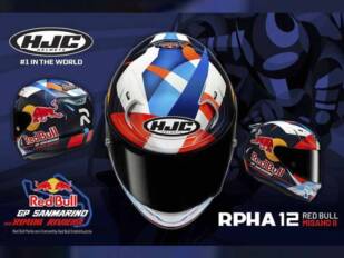 Diseño y rendimiento de competición con el casco HJC RPHA 12 Red Bull Misano II