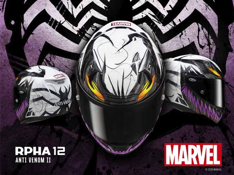 Nueva gráfica HJC inspirada en Marvel, la Anti-Venom II para el RPHA 12