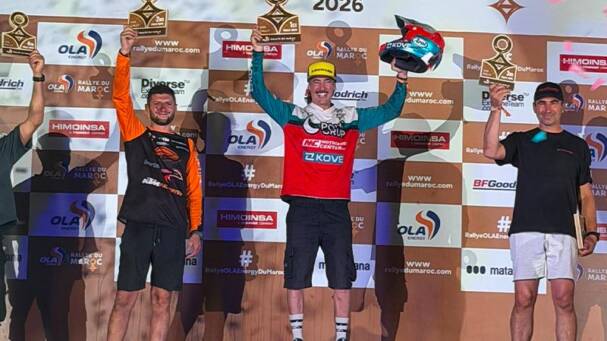 Javi Vega gana la categoría Malle Moto del Rally de Marruecos con la KOVE 450 Rally